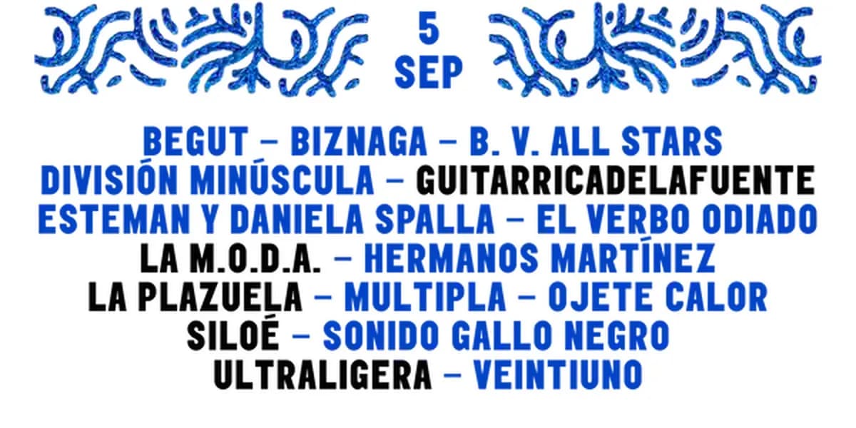 Vive Latino Zaragoza 2026 · sábado 5 de septiembre