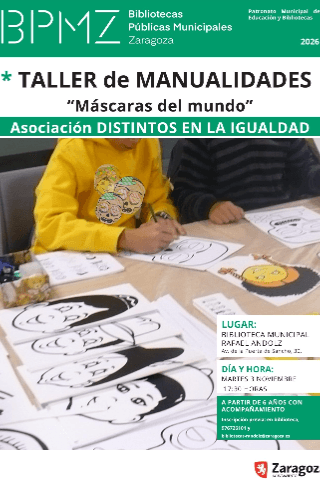 TALLER de MÁSCARAS DEL MUNDO con la asociación Distintos en la Igualdad