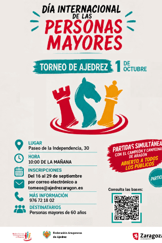 Torneo de Ajedrez: Día Internacional de las Personas Mayores