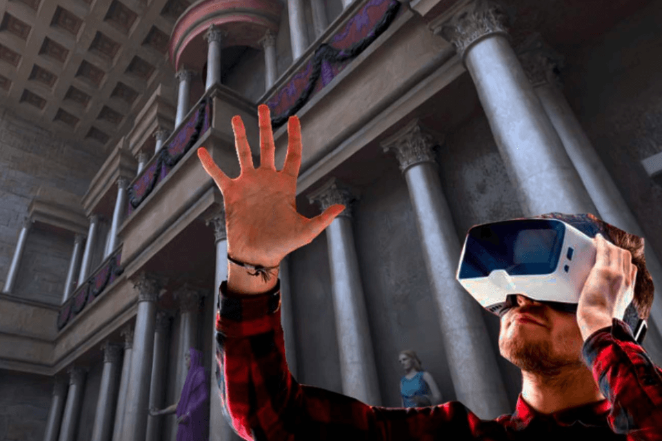 Visita virtual con Gafas 3D al Museo del Teatro de Caesaraugusta: