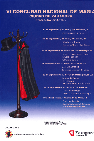 FESTIVAL LA MAGIA DEL CASCO.  Concurso Nacional de Magia Ciudad de Zaragoza