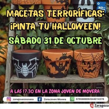 Macetas terroríficas: ¡Pinta tu Halloween!