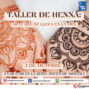 Taller de henna: arte que se lleva en la piel