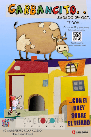 Garbancito... Con el buey sobre el tejado