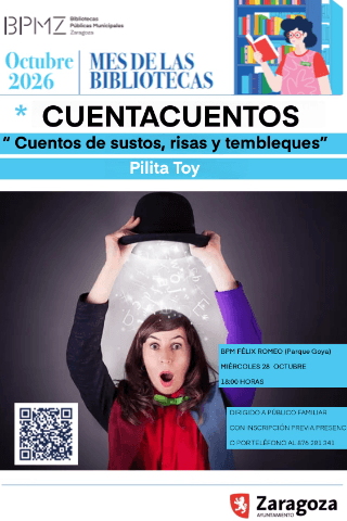 Cuentacuentos «Cuentos de sustos, risas y tembleques» con Pilita Toy, en Parque Goya