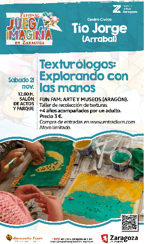 Juega e Imagina Taller. Explorando con las Manos. Fun Fam.