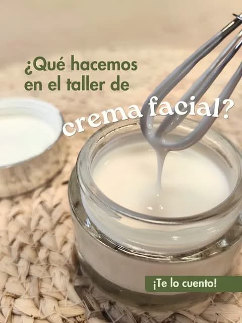 Taller de cosmética natural: crea tu crema facial