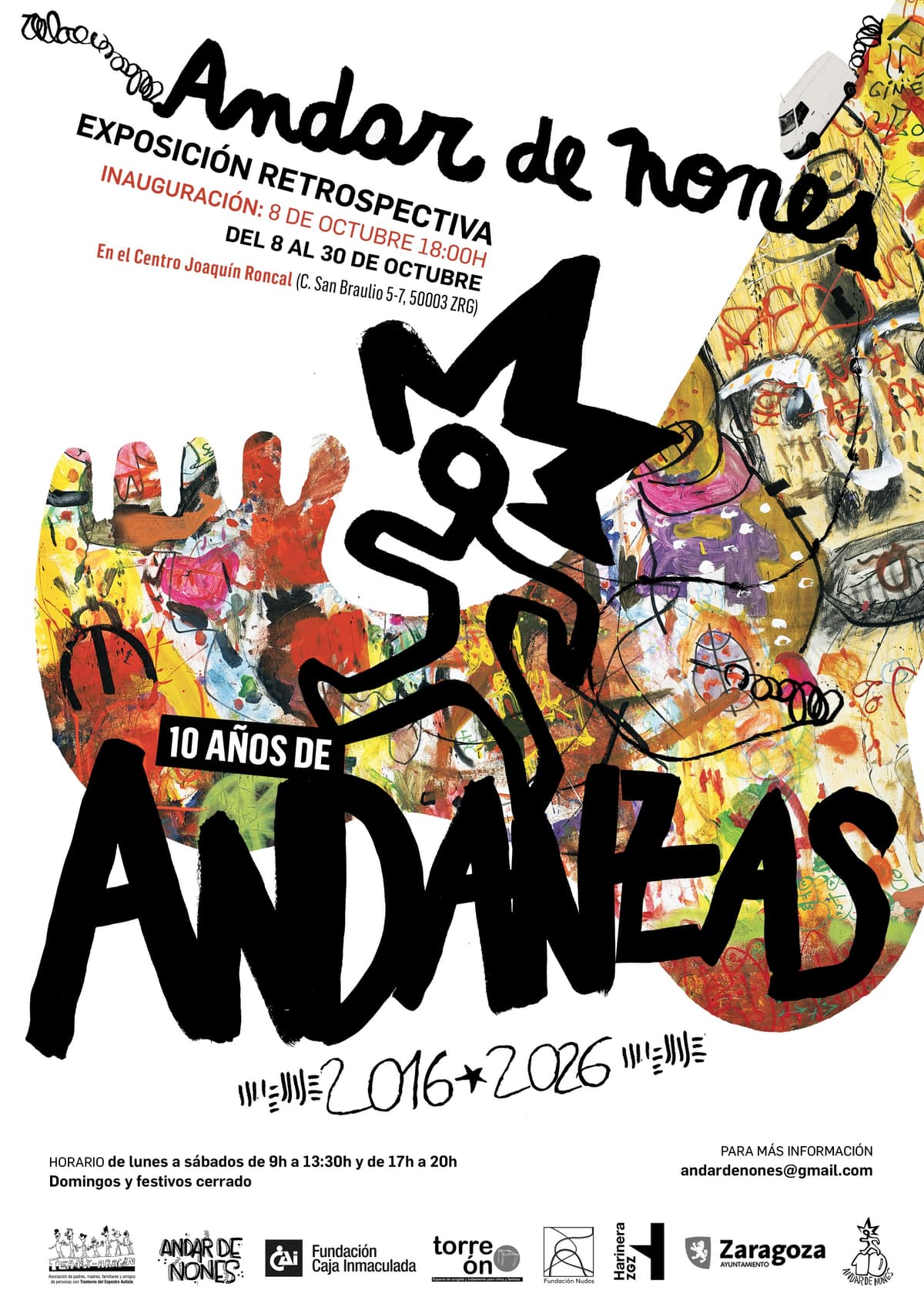 Exposición 10 años de Andanzas. TEAdir Aragón - Andar de Nones 2016-2026