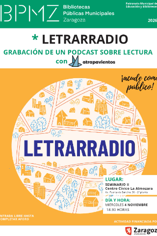LETRARRADIO. Grabación en directo de un podcast sobre lectura en el barrio de LA ALMOZARA con Atrapavientos.