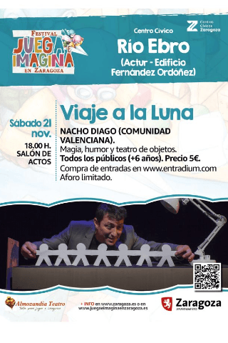 Juega e imagina: VIAJE A LA LUNA. Con Nacho Diago (Valencia)