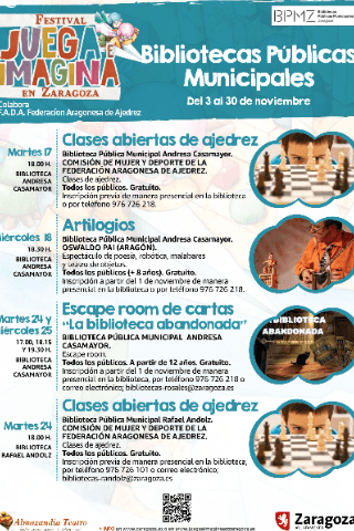 TALLER AJEDREZ en colaboración con la Federación Aragonesa de Ajedrez