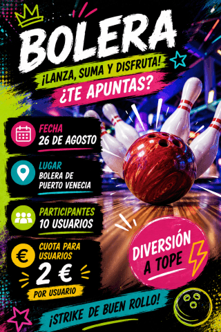 Strike! Tarde de bolos en Puerto Venecia