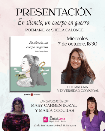 Presentación del poemario "En silencio, un cuerpo en guerra", de Sheila Calonge