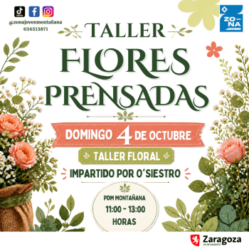 Taller flores prensadas