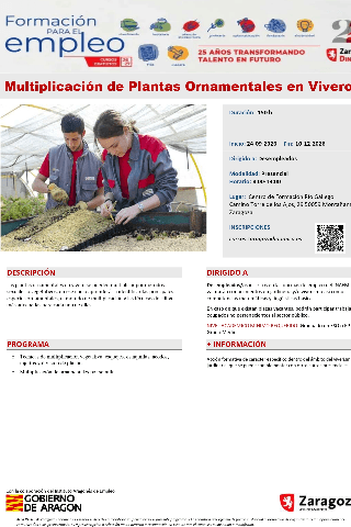 Curso "Multiplicación de plantas ornamentales en vivero"