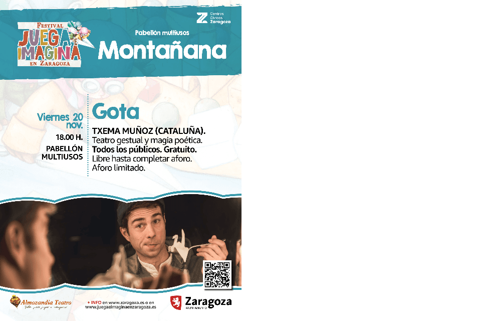 JUEGA E IMAGINA 2026. Espectáculo Gota. De Txema Muñoz (Cataluña)
