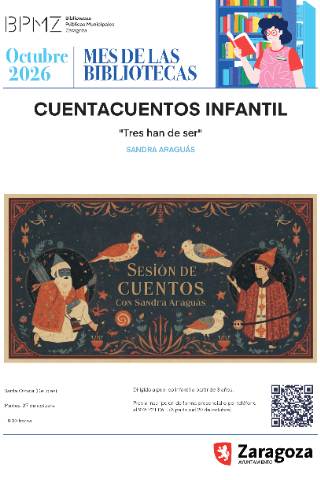Sesión de cuentos: "Tres han de ser" con Sandra Araguás