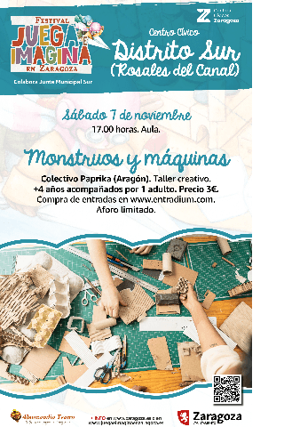 JUEGA E IMAGINA: Monstruos y Máquinas. Colectivo Paprika (Aragón)