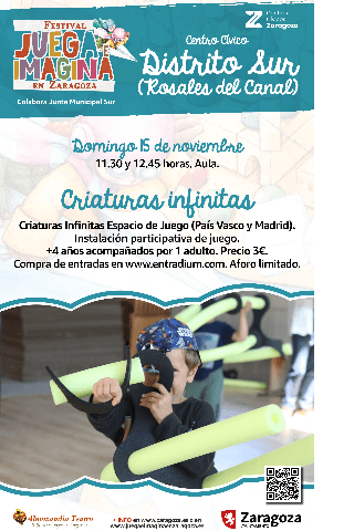 JUEGA E IMAGINA: Criaturas Infinitas. Espacio de Juego (País Vasco y Madrid)